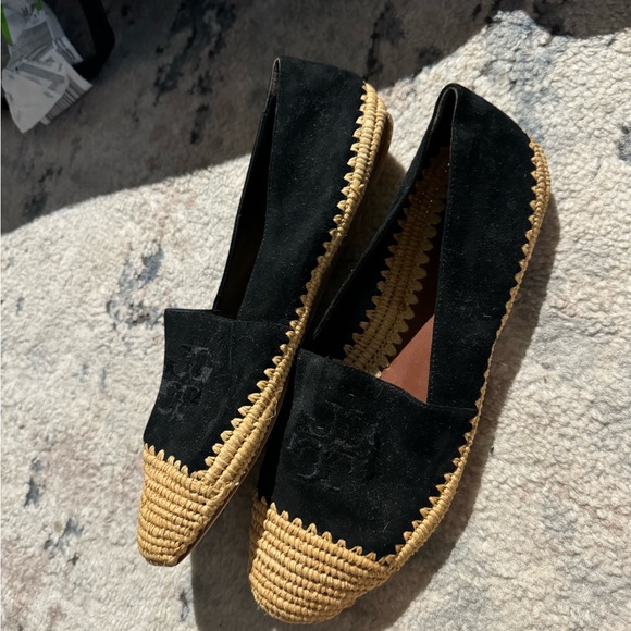 Tory Burch Women Arianne Black Suede Espadrille Flats - Picture 5 of 6